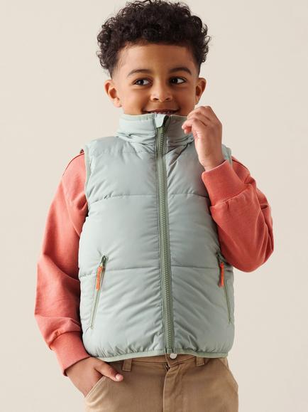 Angel & Rocket Kids' Ryder Reversible Gilet, Green, Green