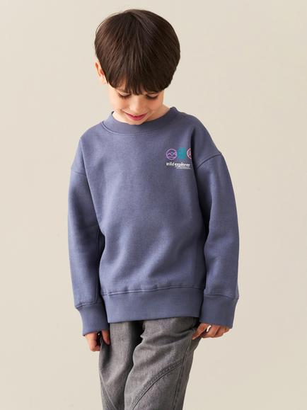 Angel & Rocket Kids' Kaiden Cotton Blend Sweatshirt, Blue, Blue