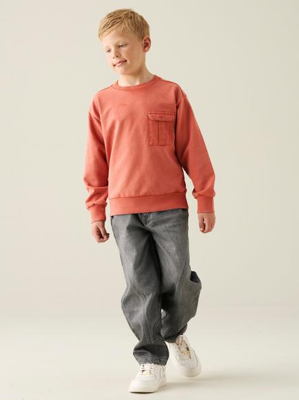 Angel & Rocket Kids' Enzo Sweatshirt, Orange - view 2, Orange
