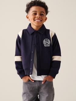 Angel & Rocket Kids' Ace Varsity Jacket, Navy, Navy
