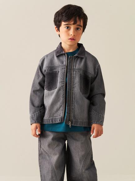Angel & Rocket Kids' Malik Denim Jacket, Grey, Grey
