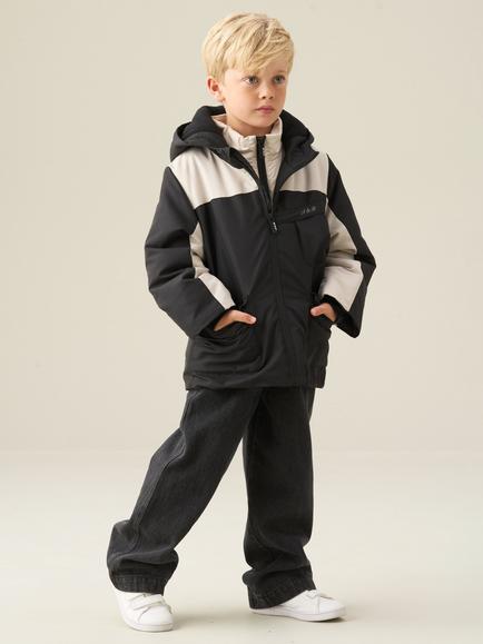 Angel & Rocket Kids' Samuel Hooded Fleece-Lined Coat, Black, Black