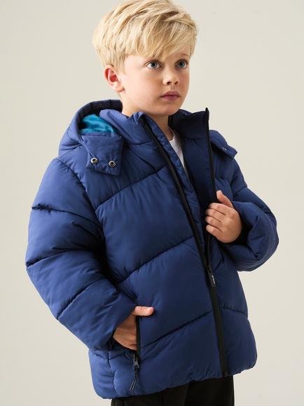 Angel & Rocket Kids' Troy Quilted Coat, Blue, Blue