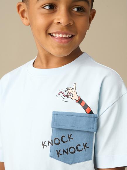Angel & Rocket x Beano Kids' Short Sleeve T-Shirt, Blue, Blue