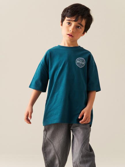 Angel & Rocket Kids' Josiah T-Shirt, Teal, Teal