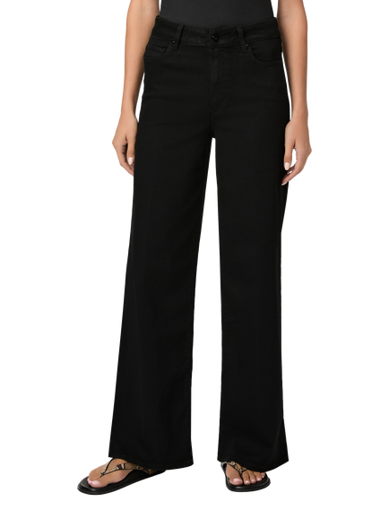 PAIGE Anessa High Rise Wide Leg Jeans, Black Shadow - view 2, Black Shadow