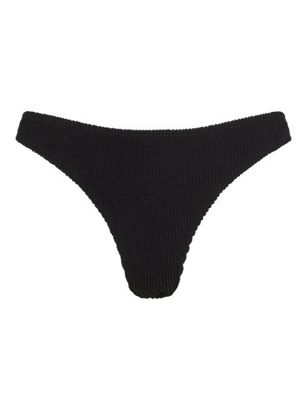 Accessorize Crinkle Texture Bikini Bottoms, Black, Black