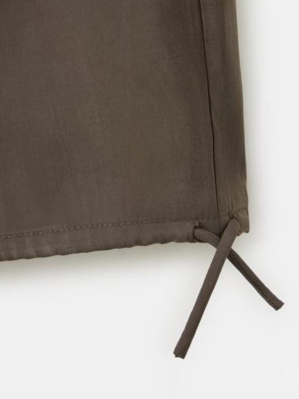 Mango Wide Leg Trousers, Chocolate - view 2, Chocolate