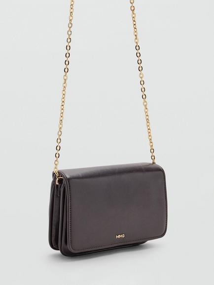 Mango Chain Strap Crossbody Bag, Bordeaux - view 2, Bordeaux