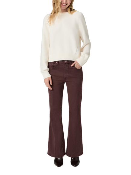 PAIGE Zaire Wool Blend Crew Neck Jumper, White, White