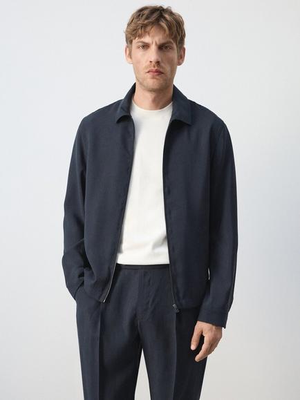 Mango Harrington Jacket, Navy, Navy