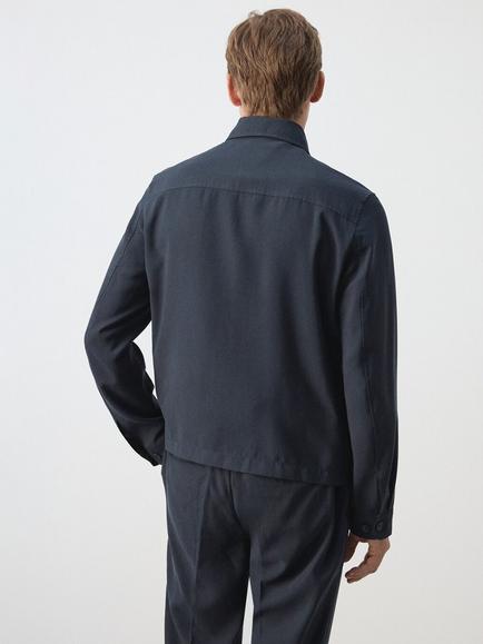 Mango Harrington Jacket, Navy - view 2, Navy