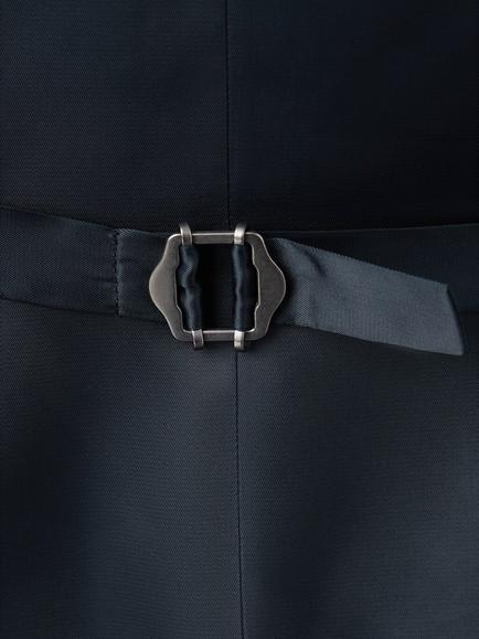 Mango Wool Waistcoat, Navy - view 2, Navy