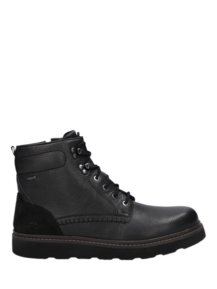 Josef Seibel Trent 50 Waterproof Leather Lace-Up Ankle Boots - view 2, Black