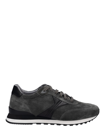Josef Seibel Axel 04 Suede Trainers, Khaki - view 2, Grey