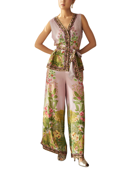 Raishma Wilma Floral Sleeveless Shirt, Lilac - view 2, Lilac