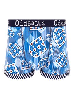 OddBalls England Football Cotton Blend Boxers, Multi, Multi