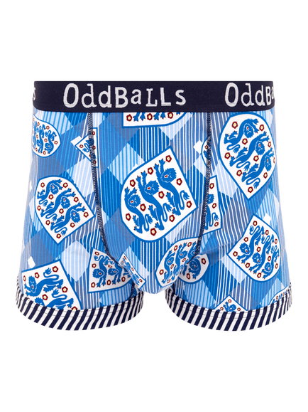 OddBalls England Football Cotton Blend Boxers, Multi, Multi