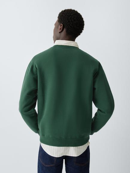 Colorful Standard Cotton Sweatshirt, Emerald Green - view 2, Emerald Green