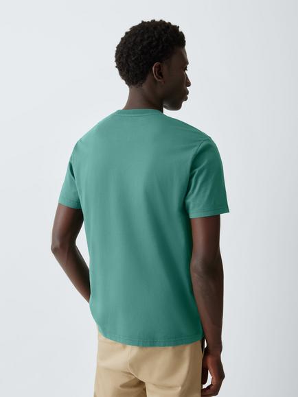 Colorful Standard Cotton Crew Neck T-Shirt, Pine Green - view 2, Pine Green