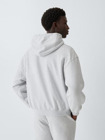 Colorful Standard Cotton Oversized Hoodie Top, Snow Melange - view 2, Snow Melange
