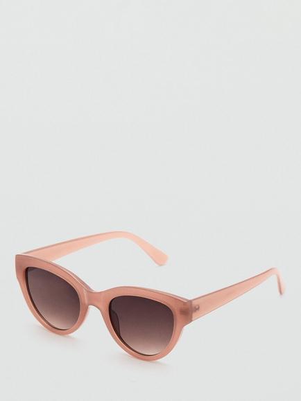 Mango Cat's Eye Sunglasses, Pastel Pink, Pastel Pink
