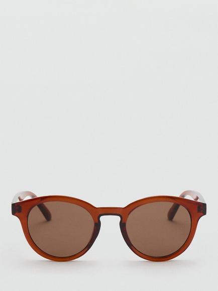 Mango Round Sunglasses, Brown - view 2, Brown
