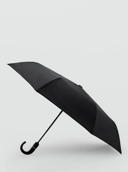 Mango Compact Umbrella, Black - view 2, Black