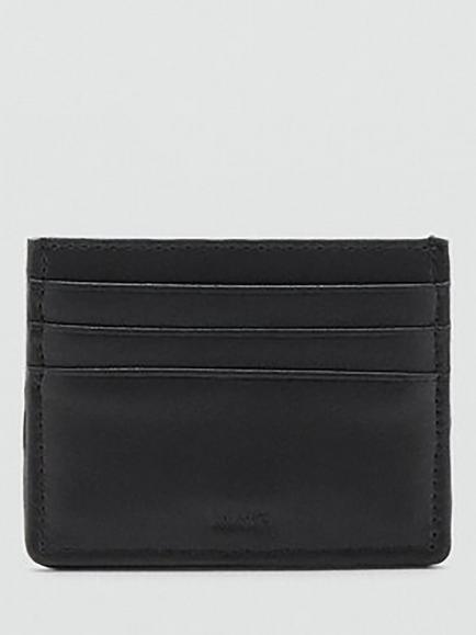 Mango Slim Card Holder - view 2, Black