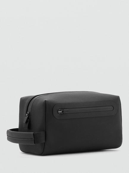Mango Matte Wash Bag, Black - view 2, Black