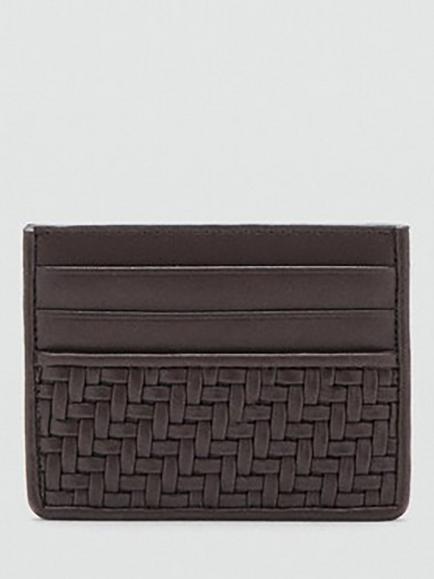 Mango Slim Card Holder, Brown