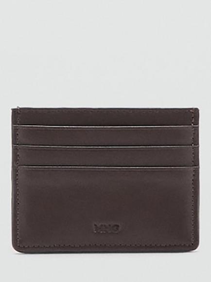 Mango Slim Card Holder - view 2, Brown
