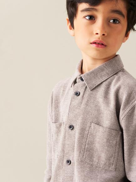 Angel & Rocket Kids' Grayson Shirt, Grey - view 2, Grey