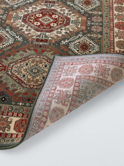 John Lewis Kazak Woven Rug - view 2, Green