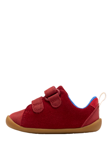Clarks Baby Roamer City T Shoes, Dark Red - view 2, Dark Red