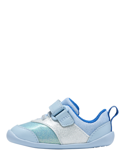 Clarks Kids' Roamer Wing T Shoes, Blue Combi - view 2, Blue Combi