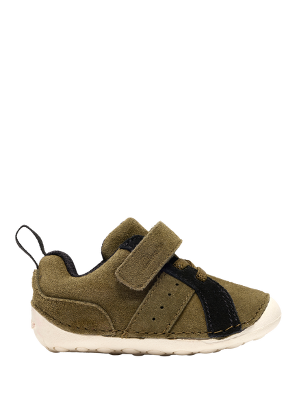 Clarks Baby Tiny Park T Trainers, Khaki Combi, Khaki Combi