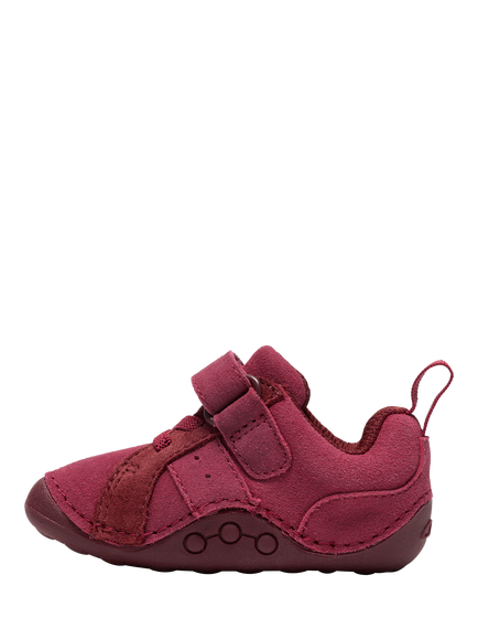 Clarks Kids' Tiny Park Toddler Shoes, Berry Combi - view 2, Berry Combi