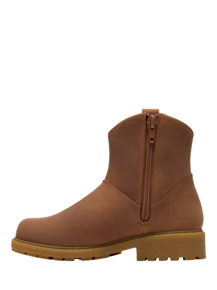 Clarks Kids' Tessyn Stud K Leather Western Boots, Tan - view 2, Tan