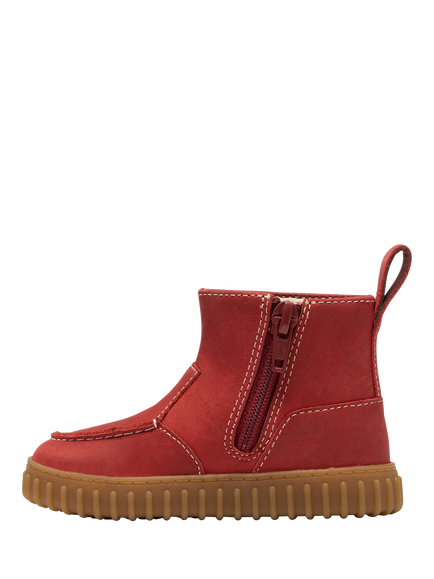 Clarks Kids' Cove Top T Leather Ankle Boots, Tan - view 2, Tan