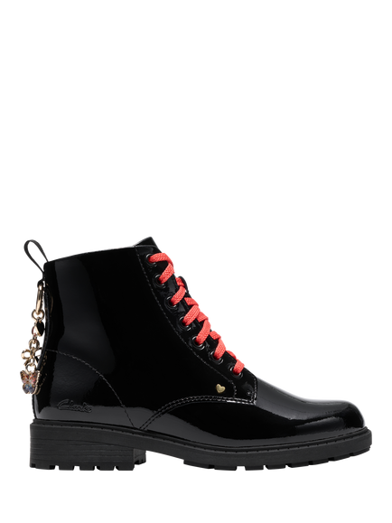 Clarks Kids' Tessy Trend Chelsea O Boots, Black Patent, Black Patent
