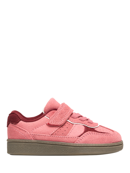 Clarks Kids' Cypress Pop K Suede Trainers, Pink, Pink