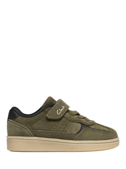 Clarks Kids' Cypress Pop K Trainers, Khaki, Khaki