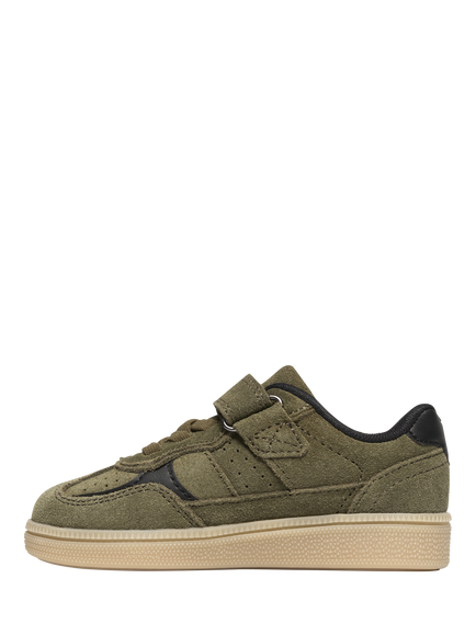 Clarks Kids' Cypress Pop K Trainers, Khaki - view 2, Khaki