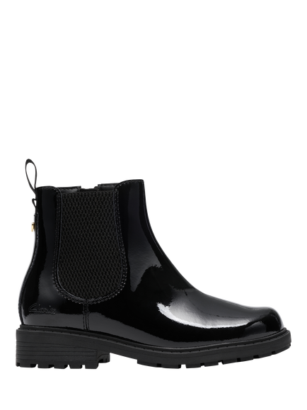 Clarks Kids' Tessy Trend Chelsea K Boots, Black Patent, Black Patent