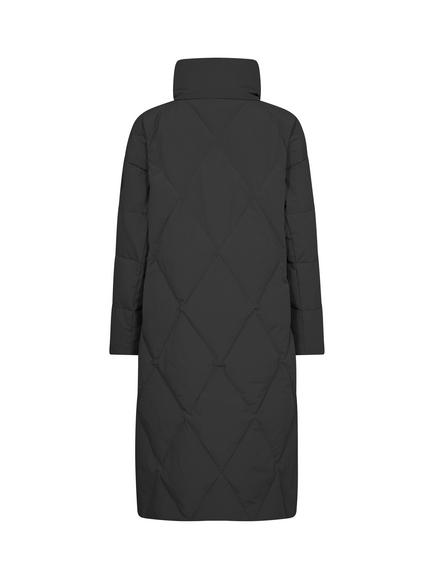 MOS MOSH Ahla Quilted Long Down Puffa Coat, Black - view 2, Black