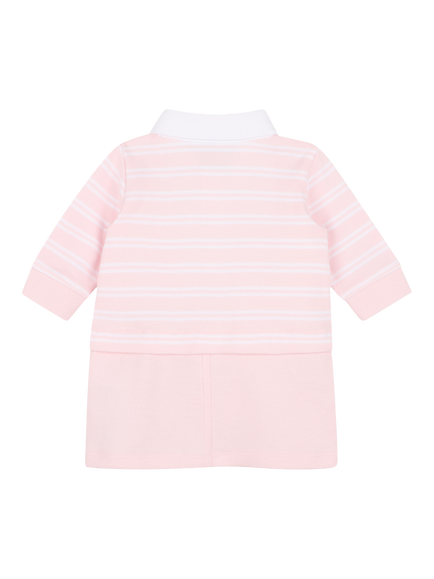 BOSS Baby Stripe Polo Dress, Festival Bloom - view 2, Festival Bloom