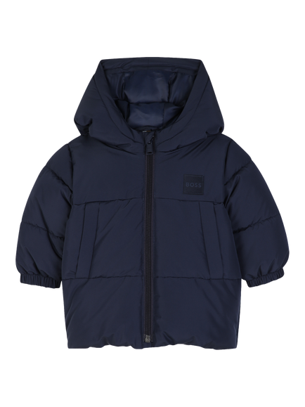 BOSS Baby Hooded Puffer Jacket, Navy, Navy