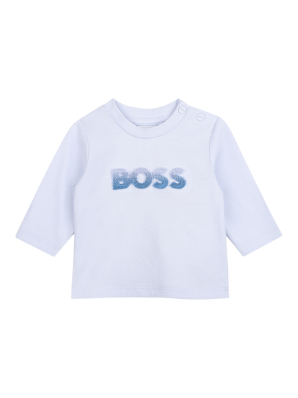 BOSS Baby Long Sleeve Jersey T-Shirt, Pale Blue, Pale Blue