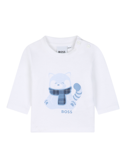 BOSS Baby Long Sleeve Graphic T-Shirt, White, White